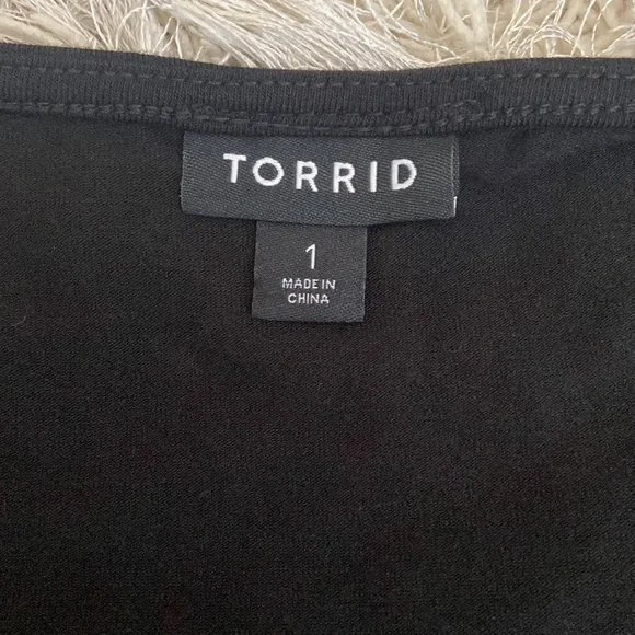 Torrid Black Jersey Cold Shoulder Maxi Dress size 1X - Picture 9 of 12